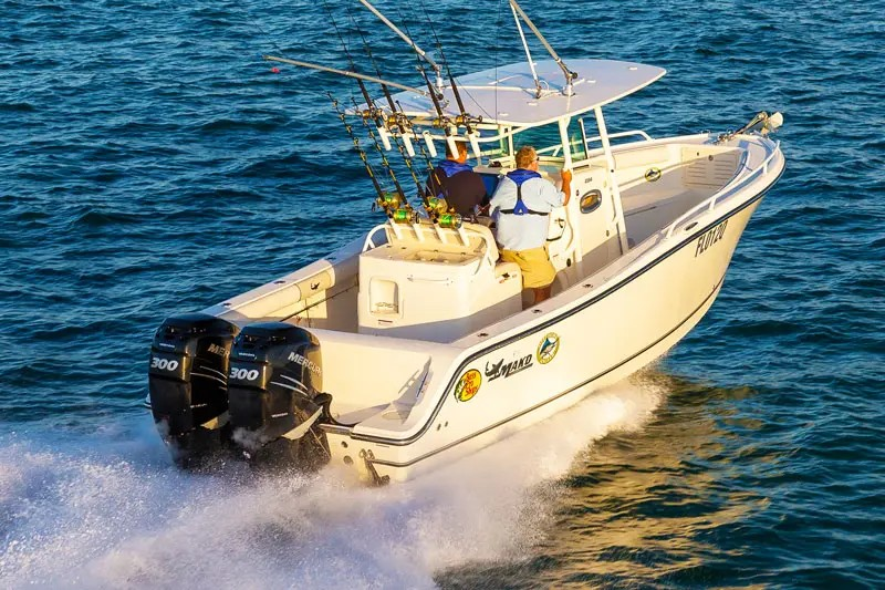 Twin Mercury 300hp Verado Outboard Motors Review